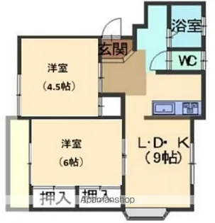シティハイツJOYFULB【1階】の間取り
